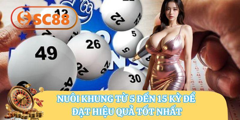 Nuôi khung từ 5 đến 15 kỳ để đạt hiệu quả tốt nhất